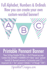 Mermaid Party Banner